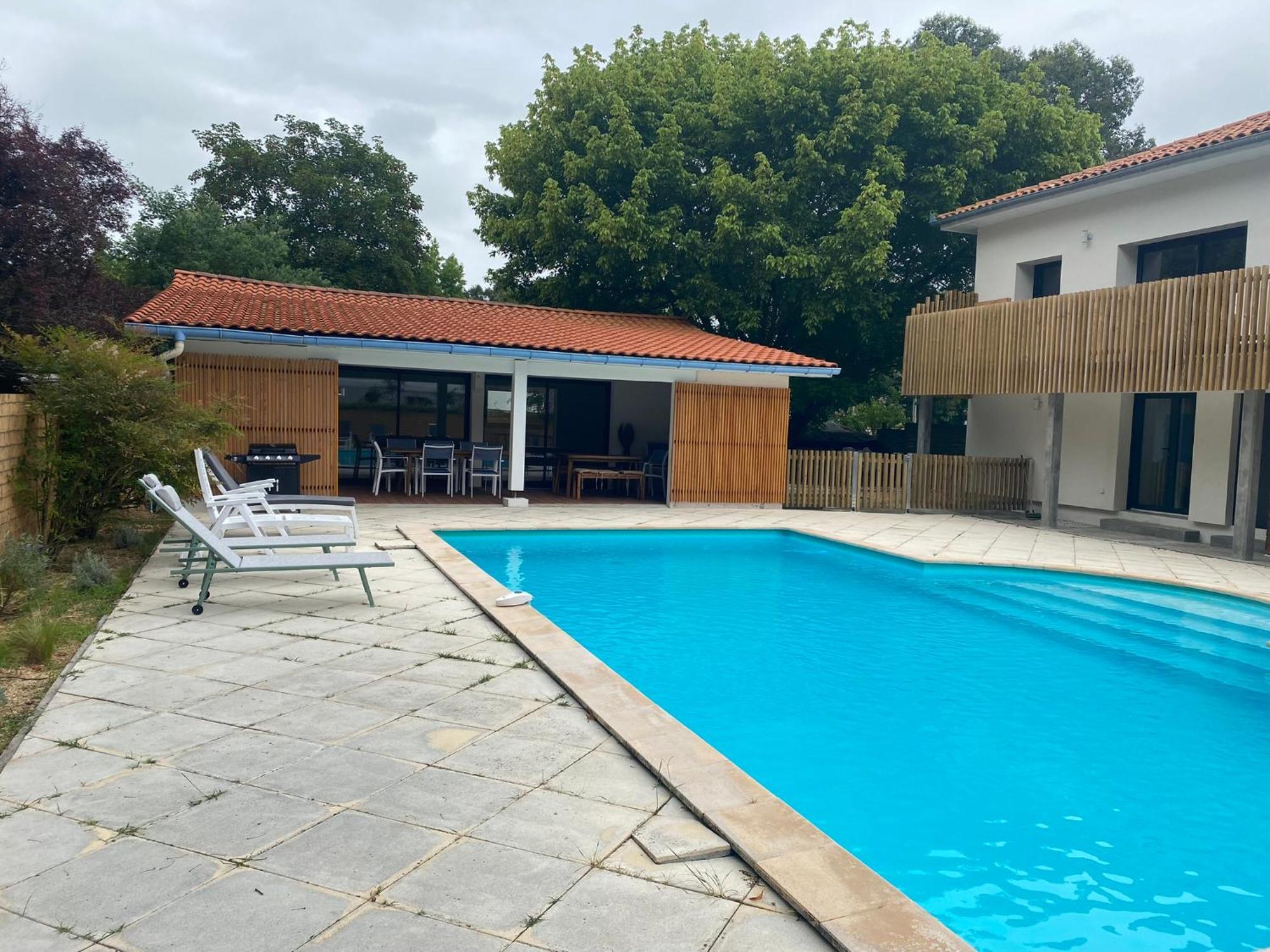 Maison Dharma A 5Km De La Plage Avec Sauna Mimizan Exterior photo